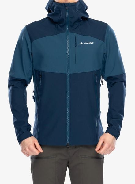 Kurtka softshell męska Vaude Roccia Softshell Jacket II. Niebieskie kurtki męskie Vaude, m, bez wzorów, z materiału, bez kaptura. Za 714.99 zł.