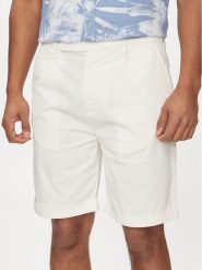 Guess Szorty materiałowe Noah M4GD14 WG3QA Écru Slim Fit. Szorty męskie Guess, m, z aplikacjami, z bawełny. Za 269.99 zł.