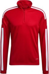 Adidas Bluza męska adidas Squadra 21 Training Top czerwona GP6472. Czerwone bluzy męskie Adidas, m, bez wzorów, bez kaptura. Za 115.41 zł.