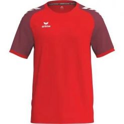 Koszulka Erima Wings. Czerwone koszulki sportowe męskie Erima, l, bez wzorów, z materiału, bez kołnierzyka, bez ramiączek, do piłki nożnej. Za 116.38 zł.