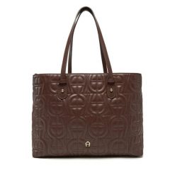 Torebka Aigner. Brązowe torebki do ręki damskie Aigner, bez wzorów, bez dodatków. Za 2,179.00 zł.