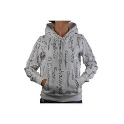 Bluza sportowa damska Champion Hooded Sweatshirt. Szare bluzy sportowe damskie Champion, m, bez wzorów, z kapturem. Za 214.00 zł.