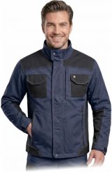 Reis Męska bluza robocza stójka Cordura twill elastan stretch zamek napy ochrona ciała pasy odblaskowe budowa kierowca przemysł - granatowy L. Brązowe bluzy męskie Reis, l, bez wzorów, z elastanu, bez kaptura. Za 141.00 zł.