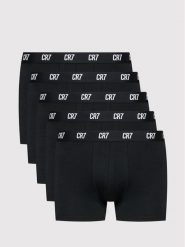 Cristiano Ronaldo CR7 Komplet 5 par bokserek Basic Trunk 5-Pack 8106-49-2900 Czarny. Czarne bokserki męskie Cristiano Ronaldo CR7, m, bez wzorów, z bawełny. Za 179.99 zł.