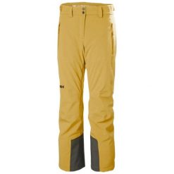 Spodnie narciarskie dla kobiet Helly Hansen Alphelia 2.0. Brązowe spodnie materiałowe damskie Helly Hansen, xl, bez wzorów, z elastanu, eleganckie, narciarskie, primaloft. Za 1,147.00 zł.