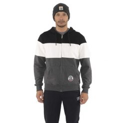 Bluza wygodna z bawełna z kaptur na co dzień. Czarne bluzy męskie LEONE 1947 APPAREL, bez wzorów, z bawełny, bez kaptura. W wyprzedaży za 191.56 zł.