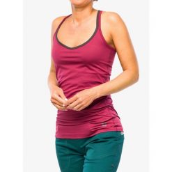 Top wspinaczkowy damski Ocun Corona Top. Czerwone koszulki sportowe damskie Ocun, bez wzorów, sportowe, bez kołnierzyka. Za 141.69 zł.