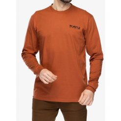 Longsleeve męski Kavu LS Etch Art. Czerwone bluzki z długim rękawem męskie KAVU, m, bez wzorów, bez kołnierzyka. Za 144.99 zł.