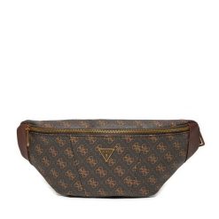 Nerka Guess. Brązowe saszetki męskie Guess, młodzieżowe, małe. Za 359.99 zł.