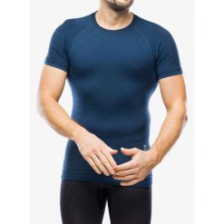 Koszulka termoaktywna męska Ortovox 230 Competition Short Sleeve. Niebieskie koszulki polo męskie ORTOVOX, m, bez wzorów, bez ramiączek. Za 350.99 zł.