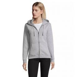 Damska bluza zapinana na zamek Sol's Spike. Czarne bluzy damskie SOL'S, s, bez wzorów, z bawełny, bez kaptura. Za 168.55 zł.