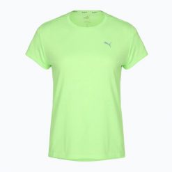 Koszulka do biegania damska PUMA Run Favorite Heather. Zielone koszulki sportowe damskie Puma, m, bez wzorów, z materiału, bez kołnierzyka, bez ramiączek, do biegania. Za 88.99 zł.