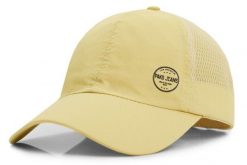 Lekka i Przewiewna Czapka z Daszkiem, Szybkoschnąca - Pako Jeans - Słomkowa. Żółte czapki i kapelusze męskie Pako Jeans, bez wzorów, z jeansu, sportowe. Za 49.99 zł.