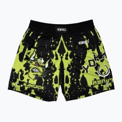 Spodenki treningowe męskie YOKKAO Angry Bull Workout. Czarne krótkie spodenki sportowe męskie YOKKAO, m, bez wzorów, z materiału, na fitness i siłownię. Za 189.99 zł.