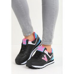 Czarno-Różowe Buty Sportowe Gilerma. Czarne buty sportowe dziewczęce Born2be, z materiału. Za 34.99 zł.