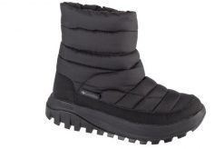 Buty zimowe damskie, Snowtrot Mid. Czarne obuwie sportowe damskie Columbia, bez wzorów, z materiału, trekkingowe. Za 379.99 zł.