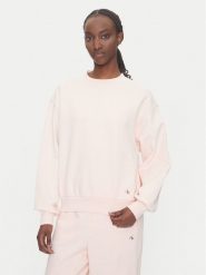 Calvin Klein Jeans Bluza LV047B238G Różowy Regular Fit. Czerwone bluzy damskie Calvin Klein Jeans, xs, bez wzorów, z bawełny, bez kaptura. Za 279.99 zł.