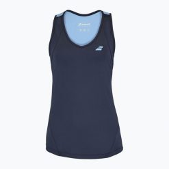 Koszulka damska Babolat Drive Koszulka W. Niebieskie koszulki sportowe damskie BABOLAT, l, z aplikacjami, z elastanu, bez kołnierzyka, bez ramiączek, na fitness i siłownię. Za 149.99 zł.