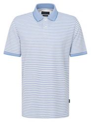 Bugatti Polo 8150-75092C Biały Regular Fit. Białe koszulki polo męskie Bugatti, l, bez wzorów, z syntetyku, bez ramiączek. Za 279.99 zł.