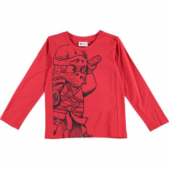 Koszulka "Thomas 720" w kolorze czerwonym. Zielone t-shirty dla chłopców marki Lego Wear Fashion, z bawełny, z długim rękawem. W wyprzedaży za 49.95 zł.
