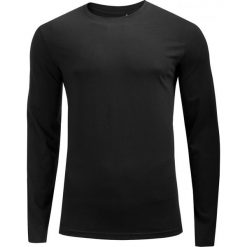 Longsleeve męski TSML600 - głęboka czerń - Outhorn. Bluzki z długim rękawem męskie Outhorn, m, bez wzorów, bez kołnierzyka. W wyprzedaży za 29.99 zł.