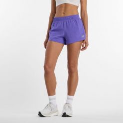 Spodenki damskie New Balance WS41286EPU – fioletowe. Fioletowe szorty sportowe damskie New Balance, s, bez wzorów, z materiału, sportowe, na fitness i siłownię. Za 279.99 zł.