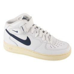 Buty Nike Air Force 1 '07 Mid W DD9625-105 białe. Białe obuwie sportowe damskie bez wzorów, ze skóry, Nike Air Force. Za 697.80 zł.