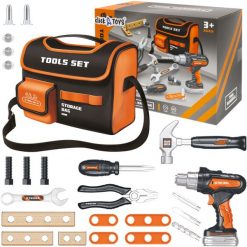 LeanToys ZESTAW NARZĘDZI DLA DZIECI MAŁY MAJSTERKOWICZ WKRĘTARKA MŁOTEK TORBA 25 EL. Torby i plecaki dziecięce LEANToys. Za 59.95 zł.