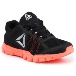 Buty treningowe damskie Reebok Yourflex Trainette 90 MT. Czarne obuwie sportowe damskie Reebok, bez wzorów, z gumy, na fitness i siłownię, reebok yourflex. Za 329.00 zł.