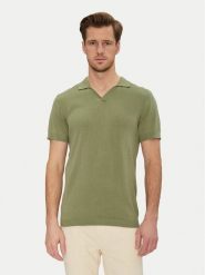 Blend Polo 20718362 Zielony Regular Fit. Zielone koszulki polo męskie Blend, l, bez wzorów, z bawełny, bez ramiączek. Za 119.99 zł.