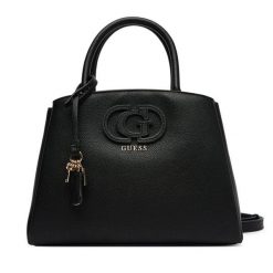 Torebka Guess. Czarne torebki do ręki damskie Guess, z aplikacjami, bez dodatków. Za 609.99 zł.