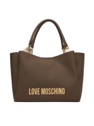 LOVE MOSCHINO Torebka JC4107PP1OKD0203 Brązowy. Brązowe torebki do ręki damskie Love Moschino, bez wzorów, ze skóry, bez dodatków. Za 1,049.00 zł.