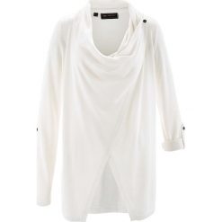Sweter rozpinany bonprix biały. Kardigany damskie marki bonprix. Za 49.99 zł.