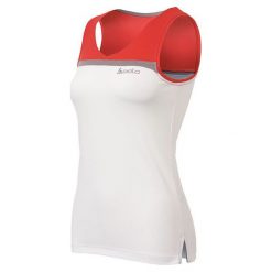 Odlo Koszulka damska Tank LANA biało-czerwona r. S (221251). Bluzki damskie marki Odlo. Za 69.74 zł.