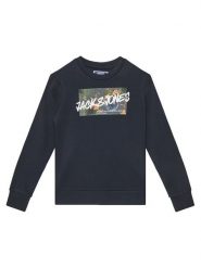 Jack & Jones Junior Bluza Hawaii 12269863 Granatowy Regular Fit. Niebieskie bluzy dla chłopców Jack & Jones Junior, bez wzorów, z bawełny, bez ramiączek, bez kaptura. Za 69.99 zł.