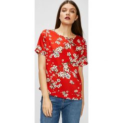 Jacqueline de Yong - Top. Różowe topy damskie Jacqueline de Yong, z poliesteru, z okrągłym kołnierzem, z krótkim rękawem. W wyprzedaży za 39.90 zł.