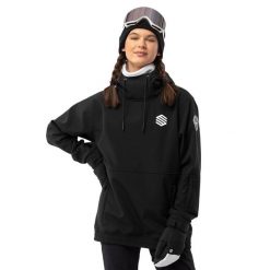 Kurtka snowboardowa damska W1-W Skywalk. Czarne kurtki damskie SIROKO, m, bez wzorów, z softshellu, bez kaptura. W wyprzedaży za 297.00 zł.