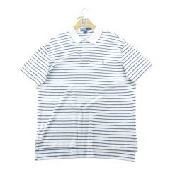 Second life - Koszulka polo męska z krótkim rękawem biały - Stan bardzo dobry. Białe koszulki polo męskie Ralph Lauren, l, bez wzorów, bez kołnierzyka, bez ramiączek, na golfa. Za 168.96 zł.