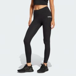 Legginsy Essentials Linear Cotton. Białe legginsy damskie Adidas, s, bez wzorów, z bawełny. Za 119.00 zł.