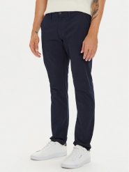 S.Oliver Spodnie materiałowe 2150222 Granatowy Regular Fit. Niebieskie spodnie materiałowe męskie S.Oliver, m, bez wzorów, z bawełny. Za 149.99 zł.