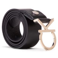 Pasek Calvin Klein. Czarne paski damskie Calvin Klein, bez wzorów. Za 174.99 zł.