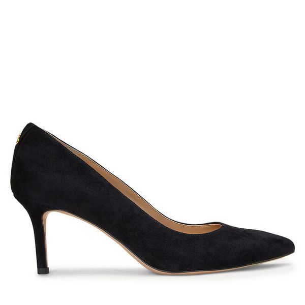 Szpilki LAUREN RALPH LAUREN. Czarne szpilki damskie Lauren Ralph Lauren, bez wzorów, bez obcasa, bez zapięcia. Za 629.99 zł.