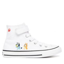 Trampki Converse. Białe trampki i tenisówki chłopięce Converse, bez wzorów, retro, bez zapięcia. Za 219.99 zł.