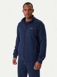 Guess Bluza Z6RQ16 KAIJ1 Granatowy Regular Fit. Niebieskie bluzy męskie Guess, m, z aplikacjami, z bawełny, bez kaptura. Za 349.99 zł.