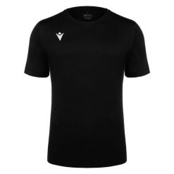Koszulka Macron Boost Eco. Czarne t-shirty damskie Macron, l, bez wzorów, z bawełny, eleganckie, bez kołnierzyka. Za 271.00 zł.