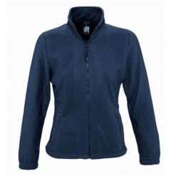 Damska Bluza Polarowa North Fleece Jacket. Niebieskie bluzy sportowe damskie SOL'S, s, bez wzorów, z polaru, bez kaptura, trekkingowe. Za 109.99 zł.