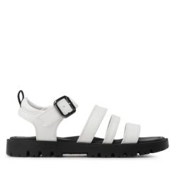 Sandały DeeZee. Białe sandały dziewczęce DeeZee, bez zapięcia. Za 49.99 zł.