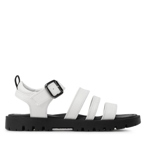 Sandały DeeZee. Białe sandały dziewczęce DeeZee, bez zapięcia. Za 49.99 zł.