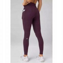 FABLETICS Damskie Legginsy Sportowe Wysoki Stan Oasis PureLuxe. Czerwone legginsy sportowe damskie FABLETICS, l, bez wzorów, z elastanu, z podwyższonym stanem, długie, na fitness i siłownię. Za 299.99 zł.