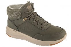 Buty zimowe damskie, Slip-Ins: On-The-Go Stellar - Ariana. Zielone obuwie sportowe damskie Skechers, bez wzorów, z materiału. Za 499.99 zł.